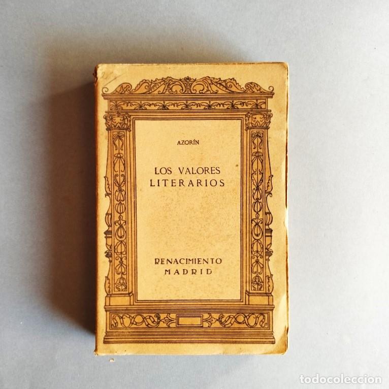 Libros: LOS VALORES LITERARIOS. - AZOR&Iacute;N. - Foto 1