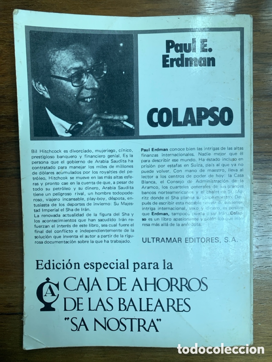 Libros: Colapso, Paul E. Erdman - Ultramar 1980 - Foto 8