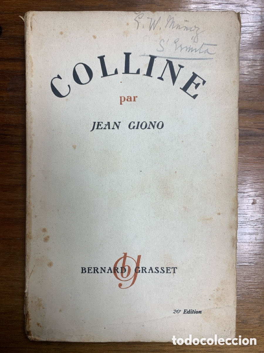 Libros: Colline, Jean Giono - BERNARD GRASSET 1929 - Foto 1