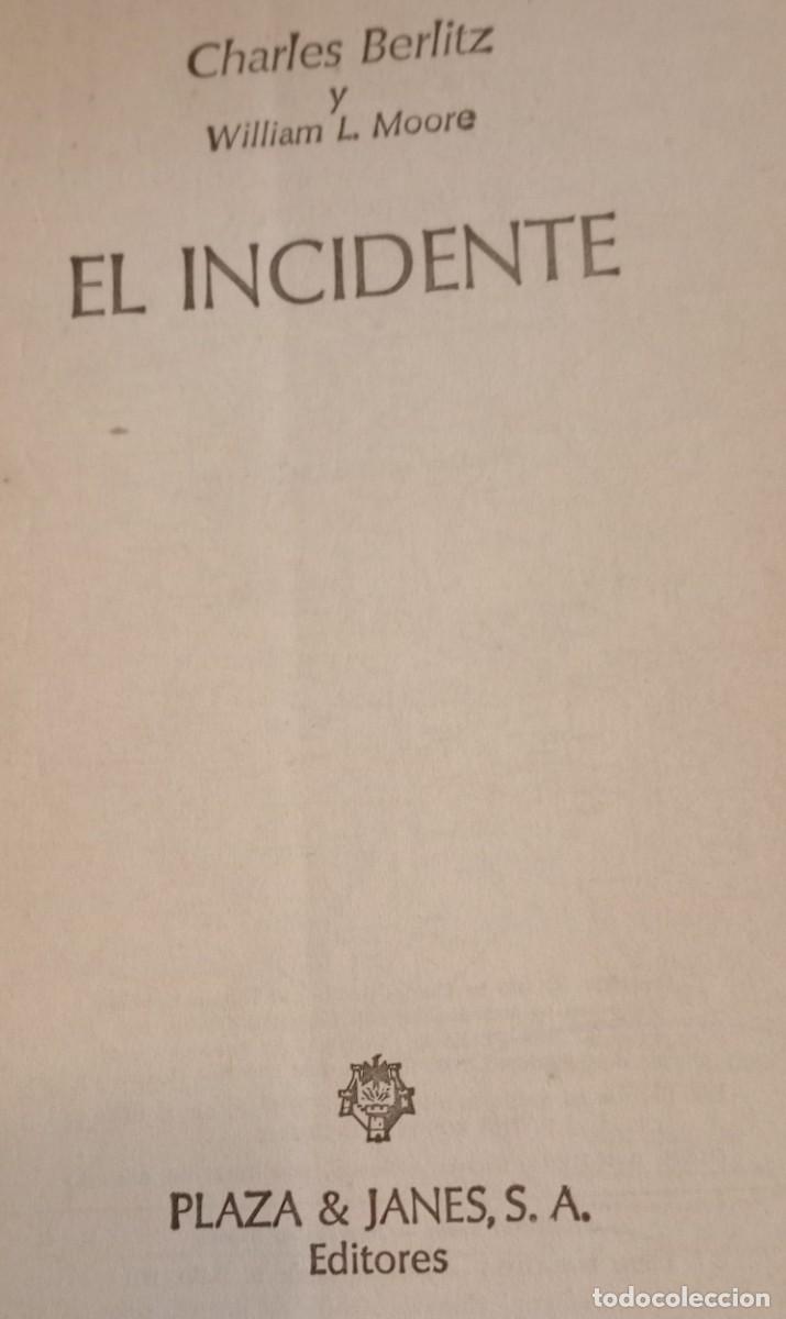 Libros: EL INCIDENTE, CHARLES BERLITZ, 1 EDICI&Oacute;N MAYO 1981 - Foto 10
