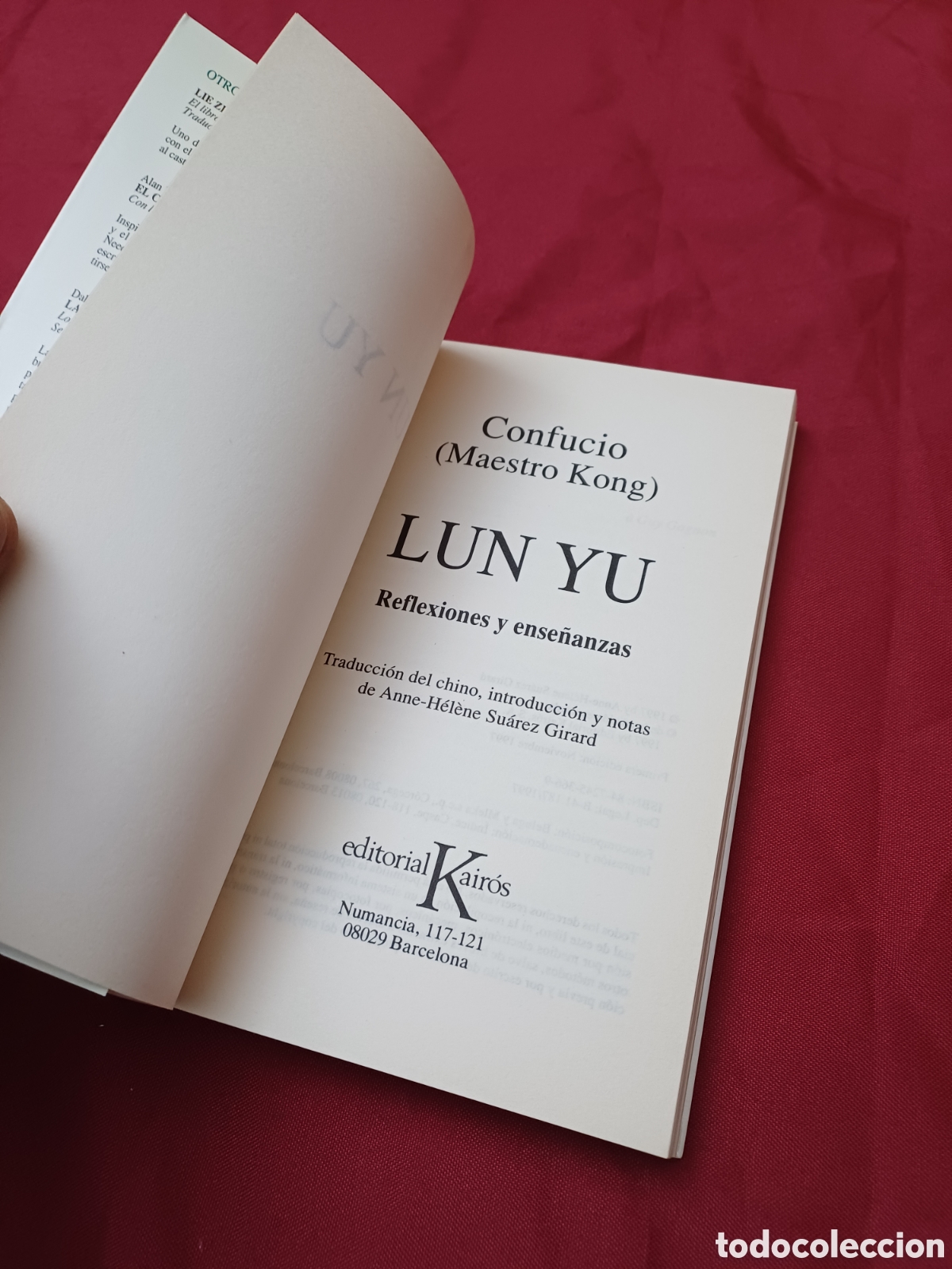 Libros: LIBRO, LUN YU, CONFUCIO, MAESTRO KONG, 1997 - Foto 4