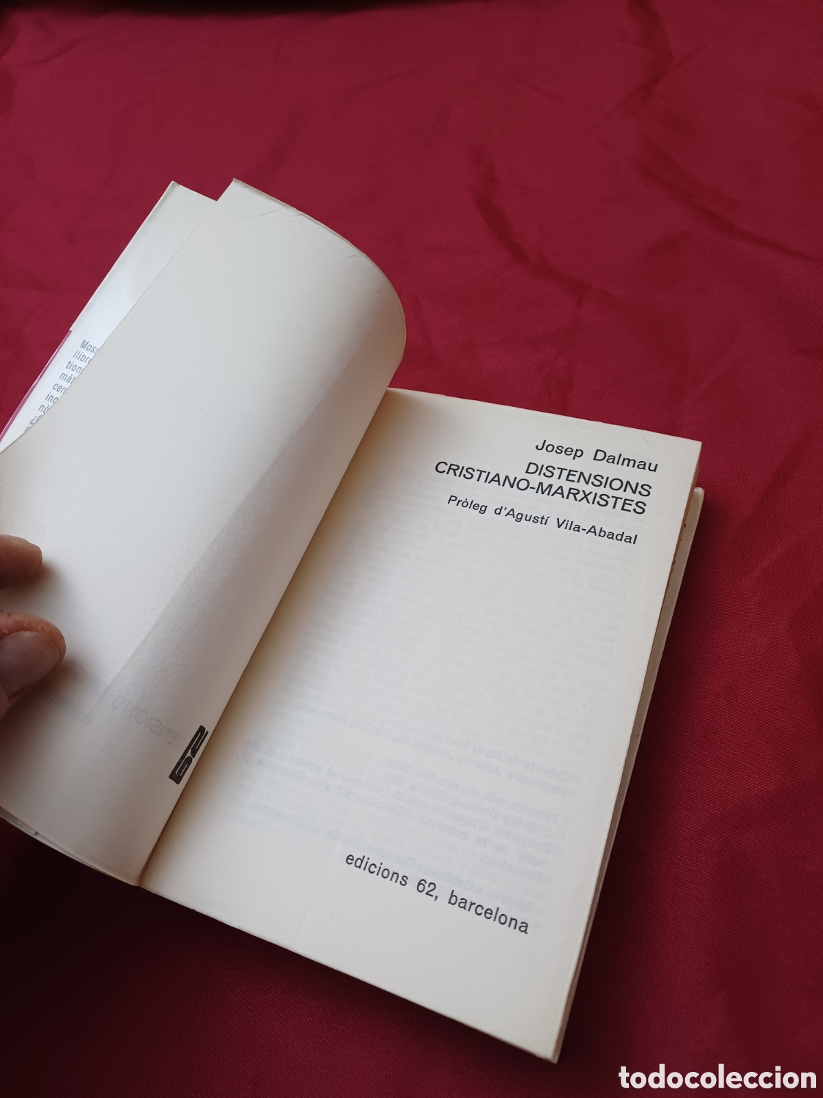 Libros: LIBRO, DISTENSIONS CRISTIANO MARXISTES, EN CATAL&Aacute;N, 1967 - Foto 5