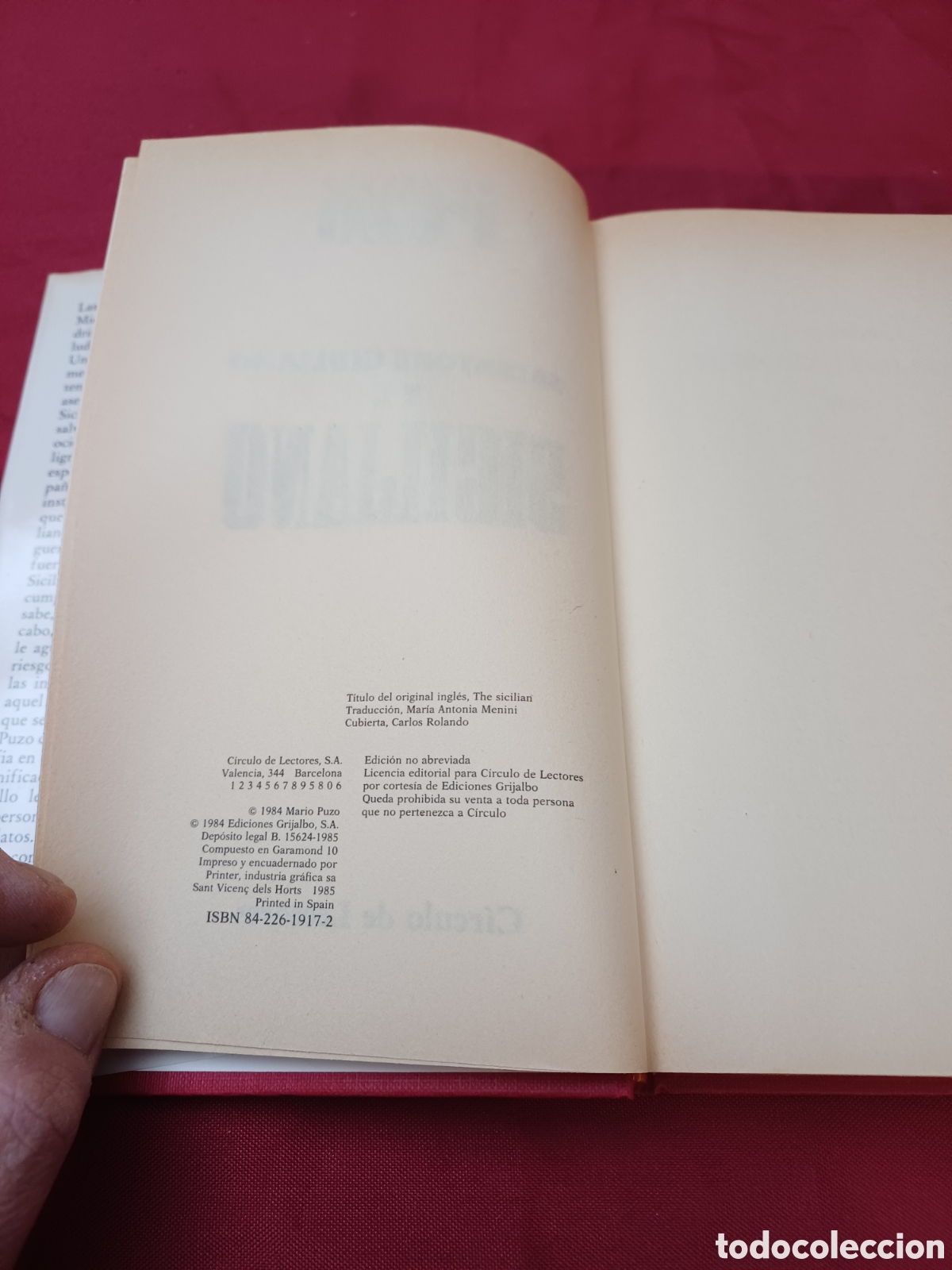 Libros: LIBRO, MARIO PUZO, EL SICILIANO, 1985 - Foto 5