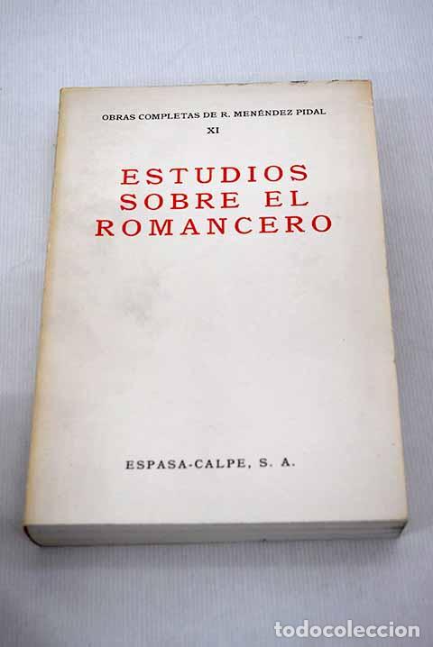 Libros: Estudios sobre el romancero.- Men&eacute;ndez Pidal, Ram&oacute;n - Foto 1