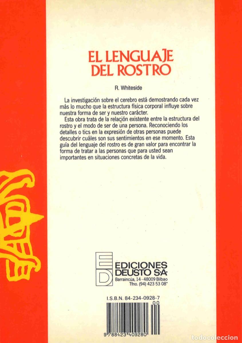 Libros: El lenguaje del rostro. R. Whiteside. 1990 - Foto 2