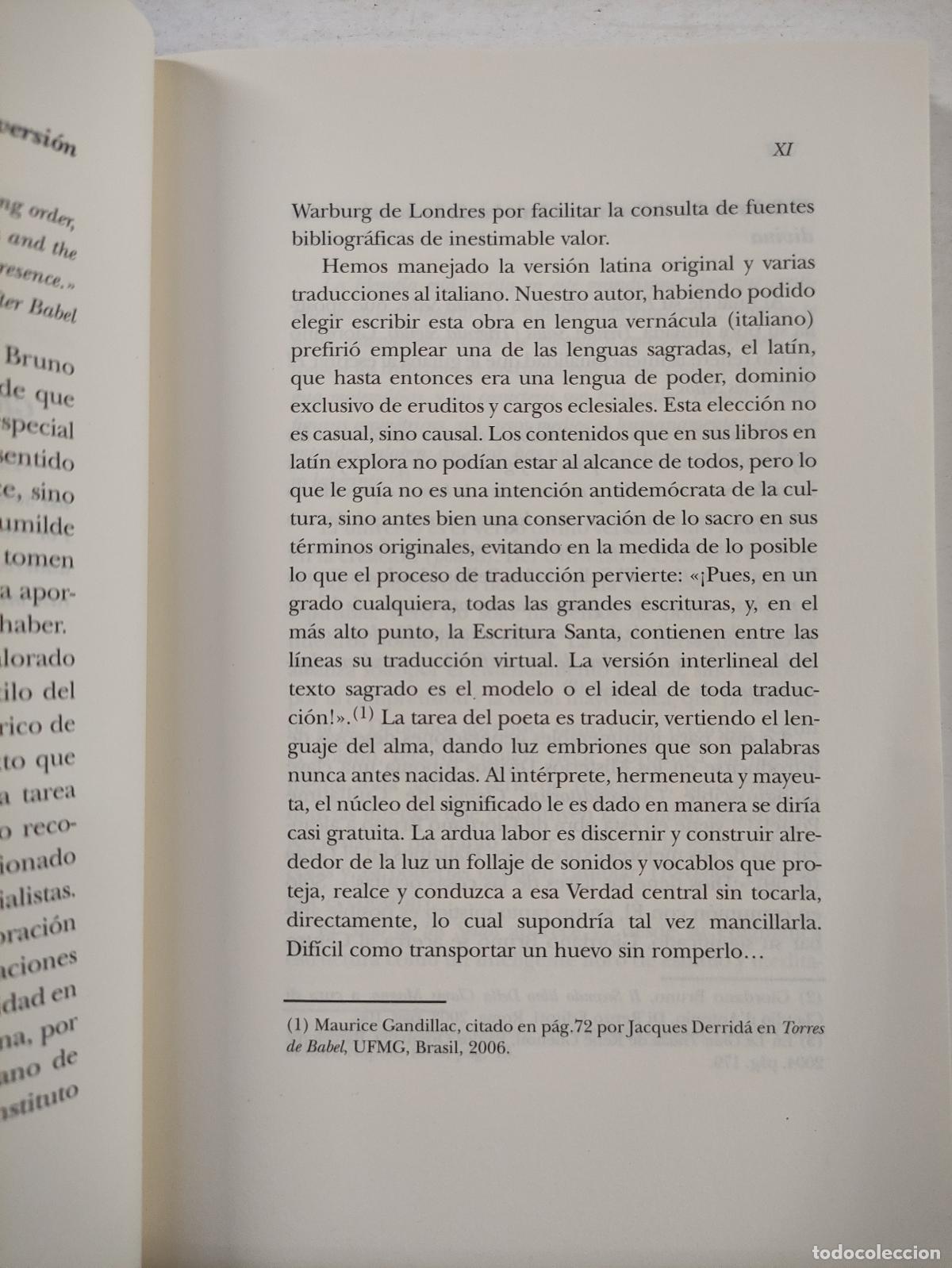 Libros: EL SELLO DE LOS SELLOS - GIORDANO BRUNO - Foto 2