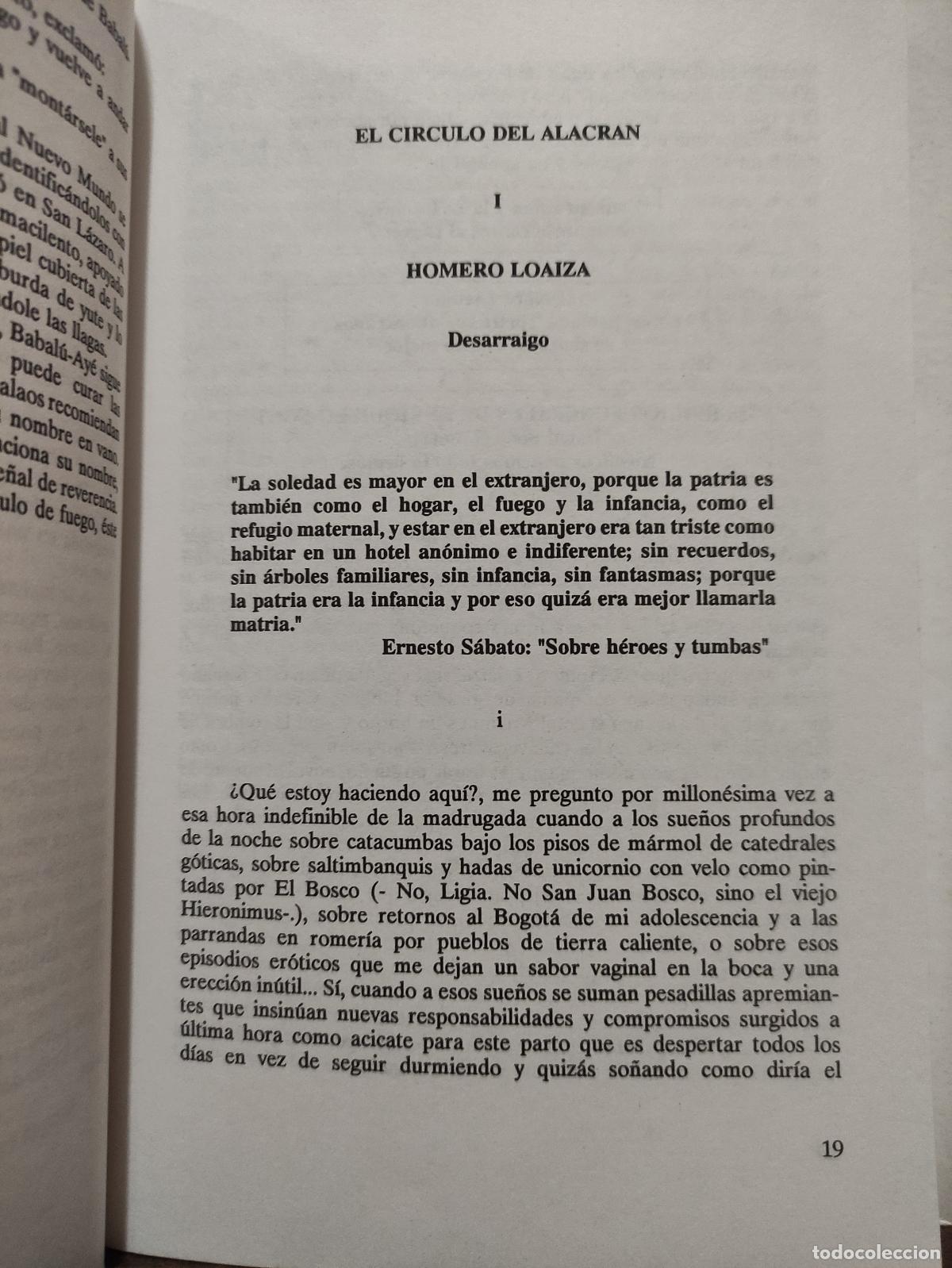 Libros: EL CIRCULO DEL ALACRAN - LUIS ZALAMEA - Foto 2