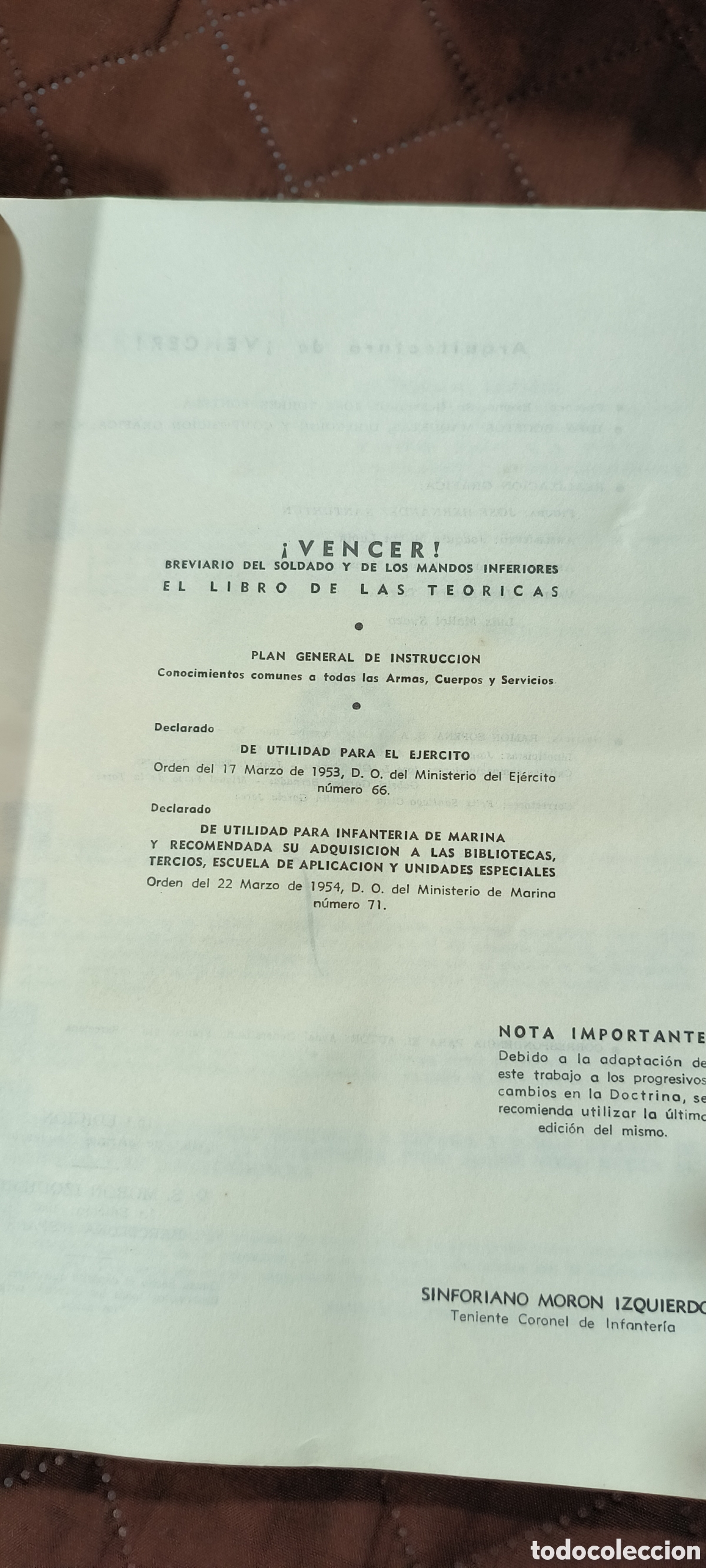 Libros: &iexcl;VENCER! LIBRO MILITAR - Foto 2