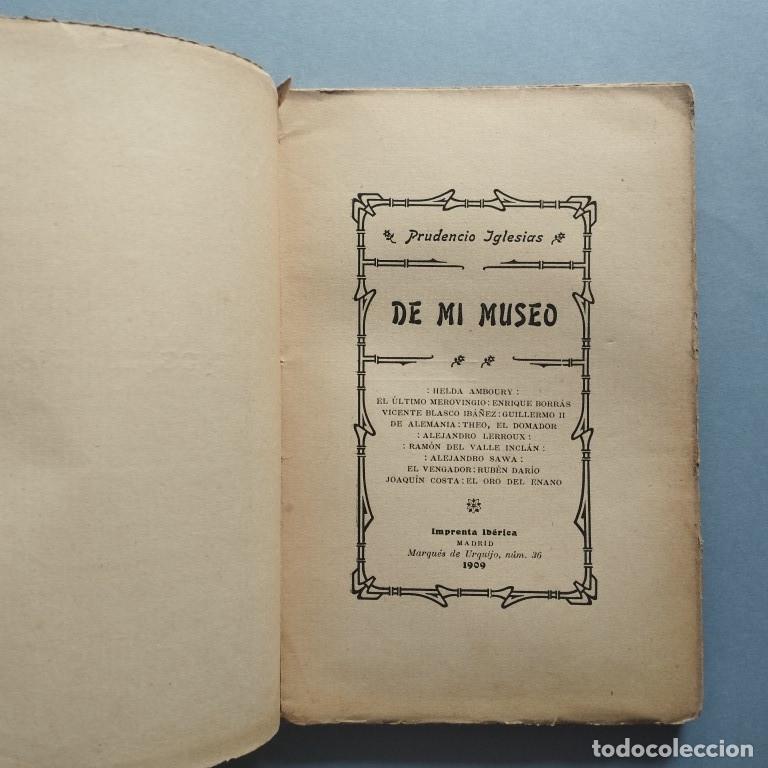 Libros: DE MI MUSEO. - Iglesias, Prudencio. - Foto 2