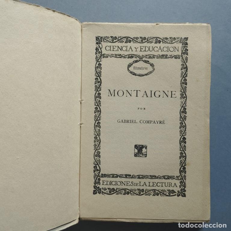 Libros: Montaigne. - Compayr&eacute;, Gabriel. - Foto 2