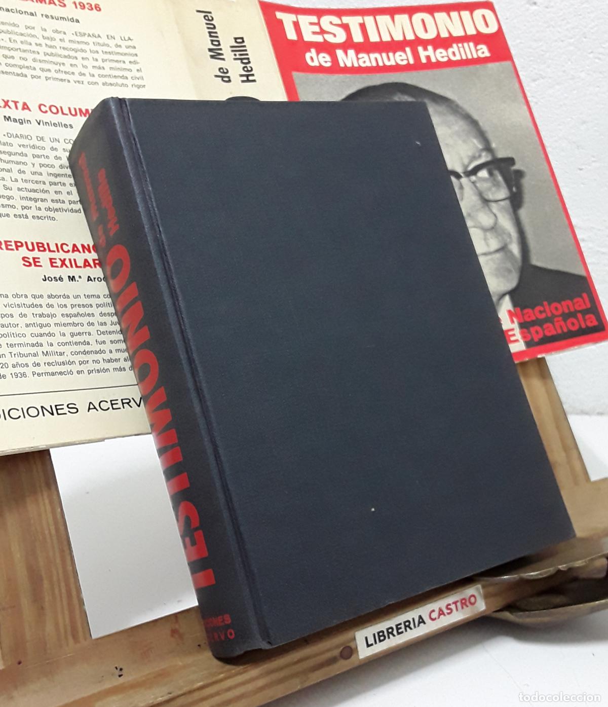 Libros: Testimonio. Manuel Hedilla - Manuel Hedilla - Foto 2