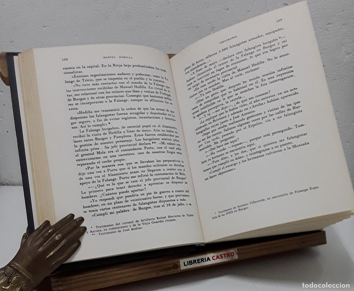 Libros: Testimonio. Manuel Hedilla - Manuel Hedilla - Foto 4