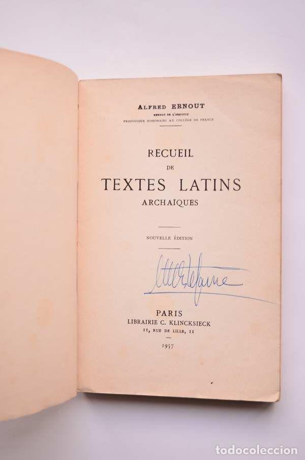Libros: Recueil de textes latins archa&iuml;ques - ERNOUT, Alfred - Foto 2