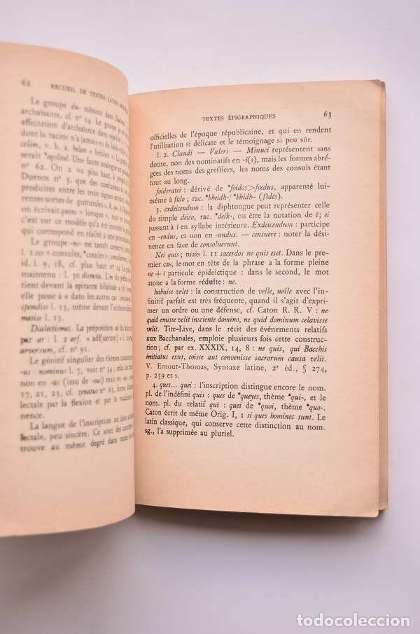 Libros: Recueil de textes latins archa&iuml;ques - ERNOUT, Alfred - Foto 4