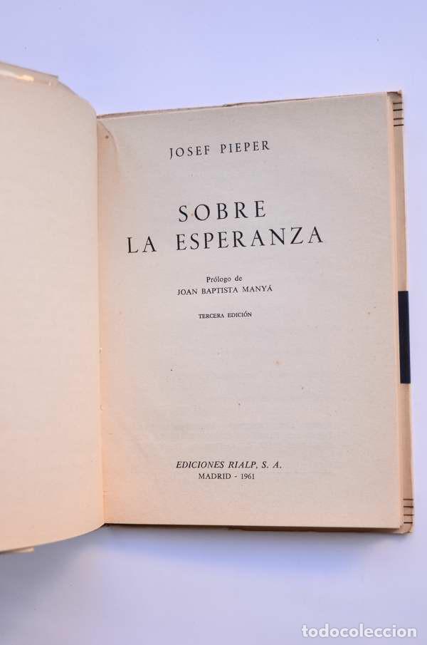 Libros: Sobre la esperanza - PIEPER, Josef - Foto 2