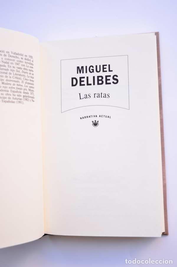 Libros: Las ratas - DELIBES, Miguel - Foto 2