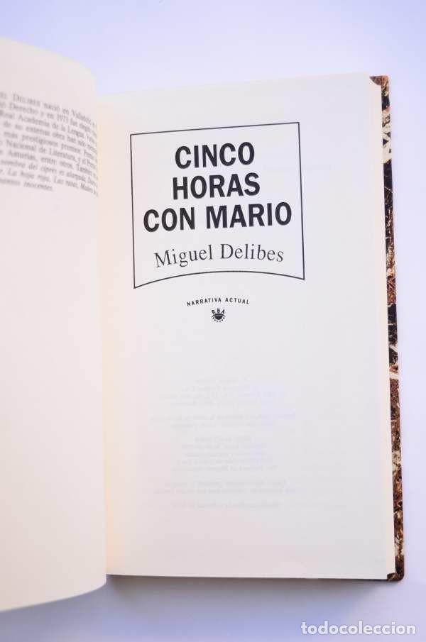 Libros: Cinco horas con Mario - DELIBES, Miguel - Foto 2