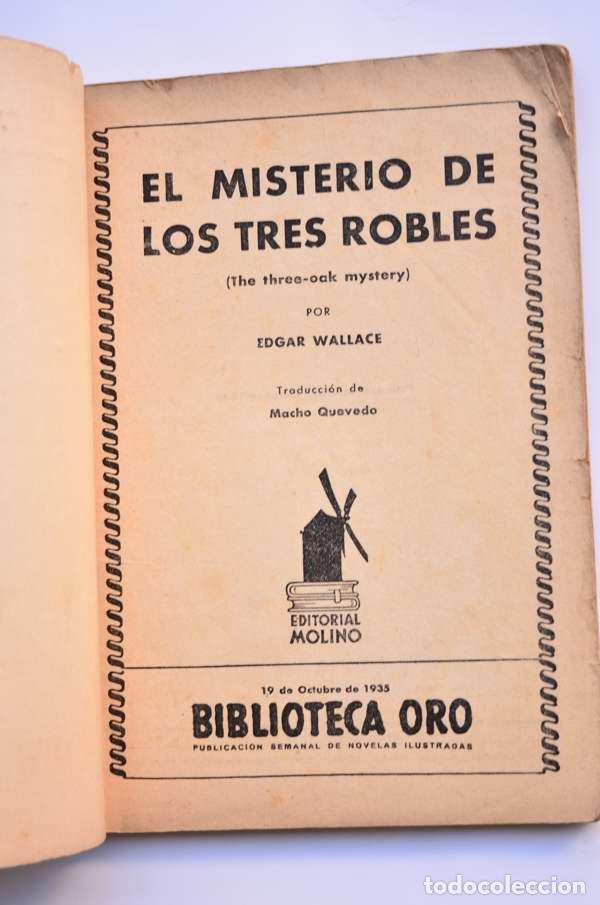 Libros: El misterio de los tres robles - WALLACE, Edgar - Foto 2