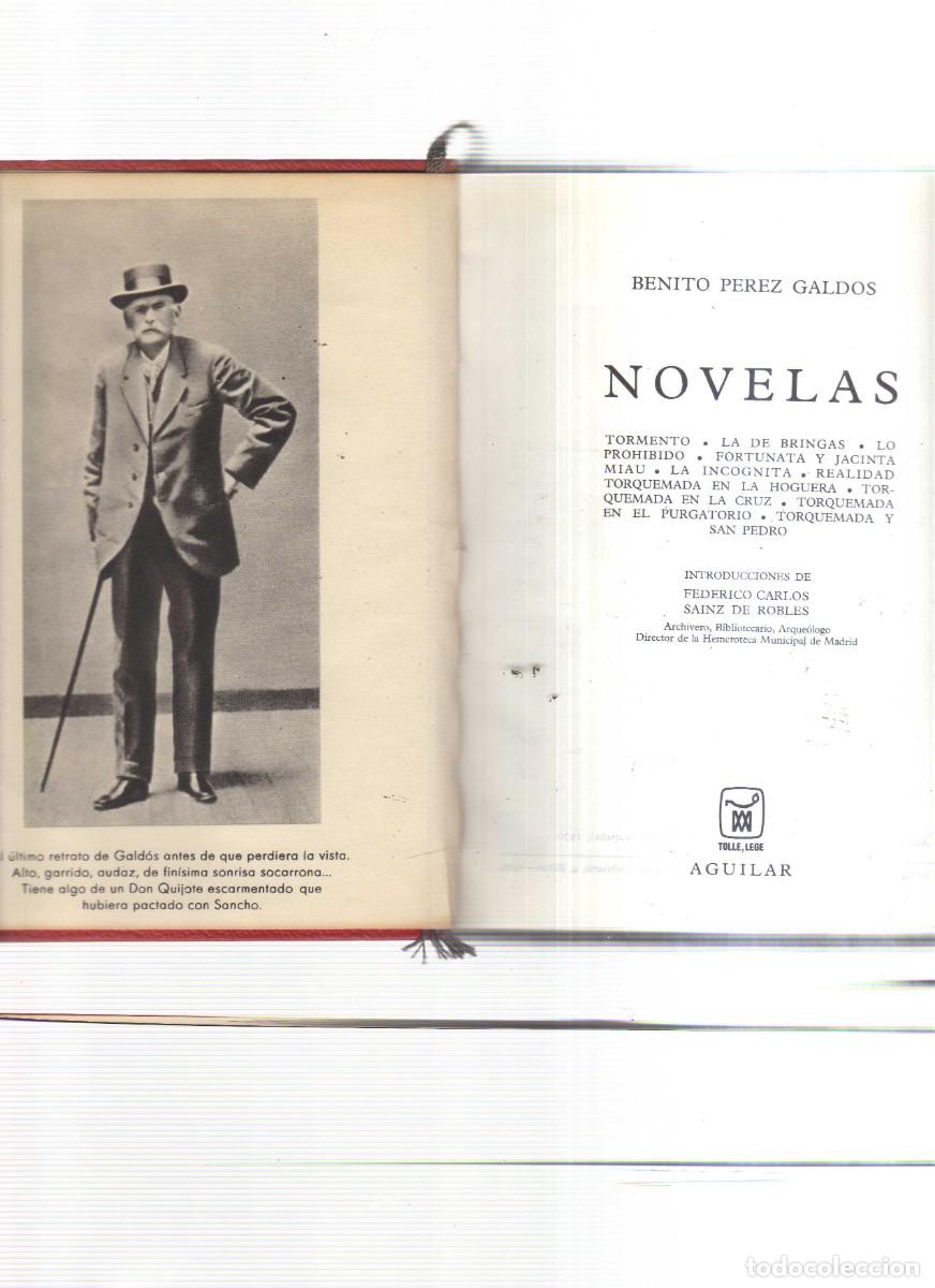 Libros: OBRAS COMPLETAS DE PEREZ GALDOS NOVELAS AGUILAR - Foto 2
