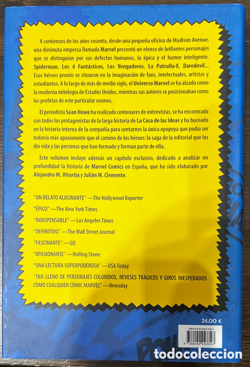 Libros: MARVEL COMICS LA HISTORIA JAM&Aacute;S CONTADA DE Sean Howe - Foto 2