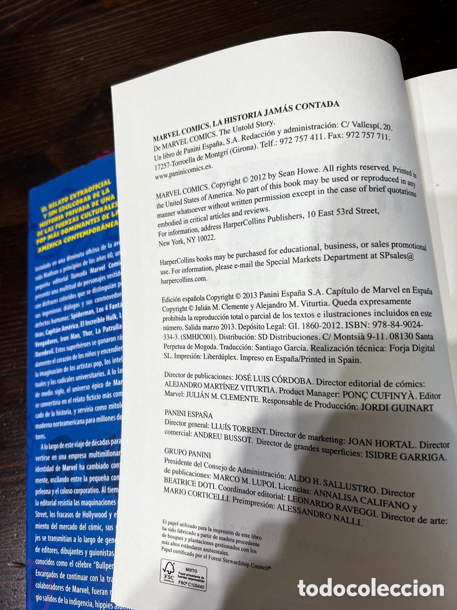 Libros: MARVEL COMICS LA HISTORIA JAM&Aacute;S CONTADA DE Sean Howe - Foto 3