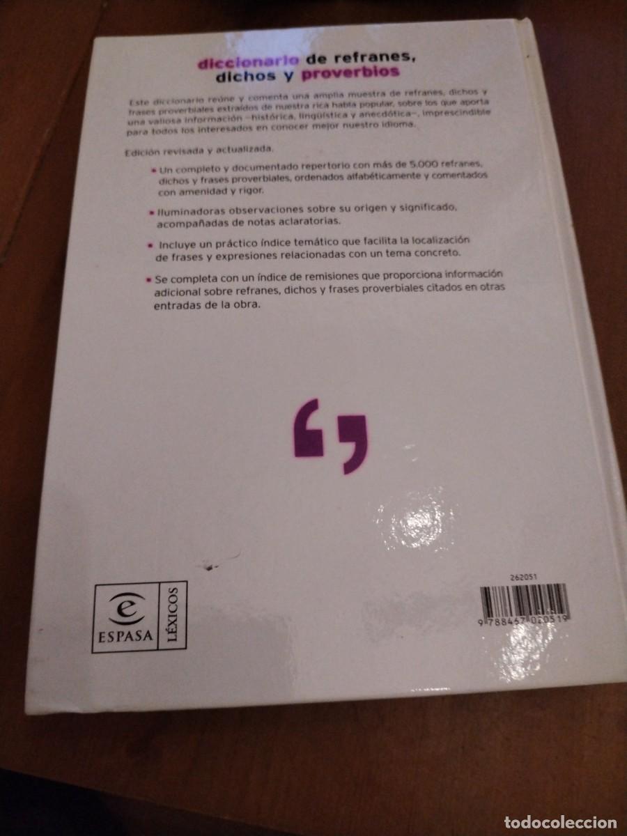 Libros: AMF-0D/ DICCIONARIO DE REFRANES, DICHOS Y PROVERBIOS - LUIS JUNCEDA / ESPASA - Foto 3