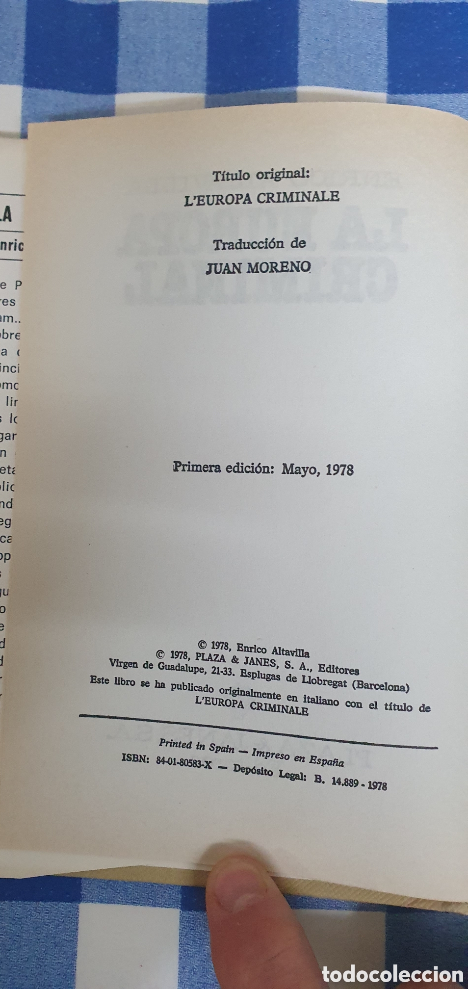 Libros: La Europa Criminal de Enrico Altavilla. - Foto 3