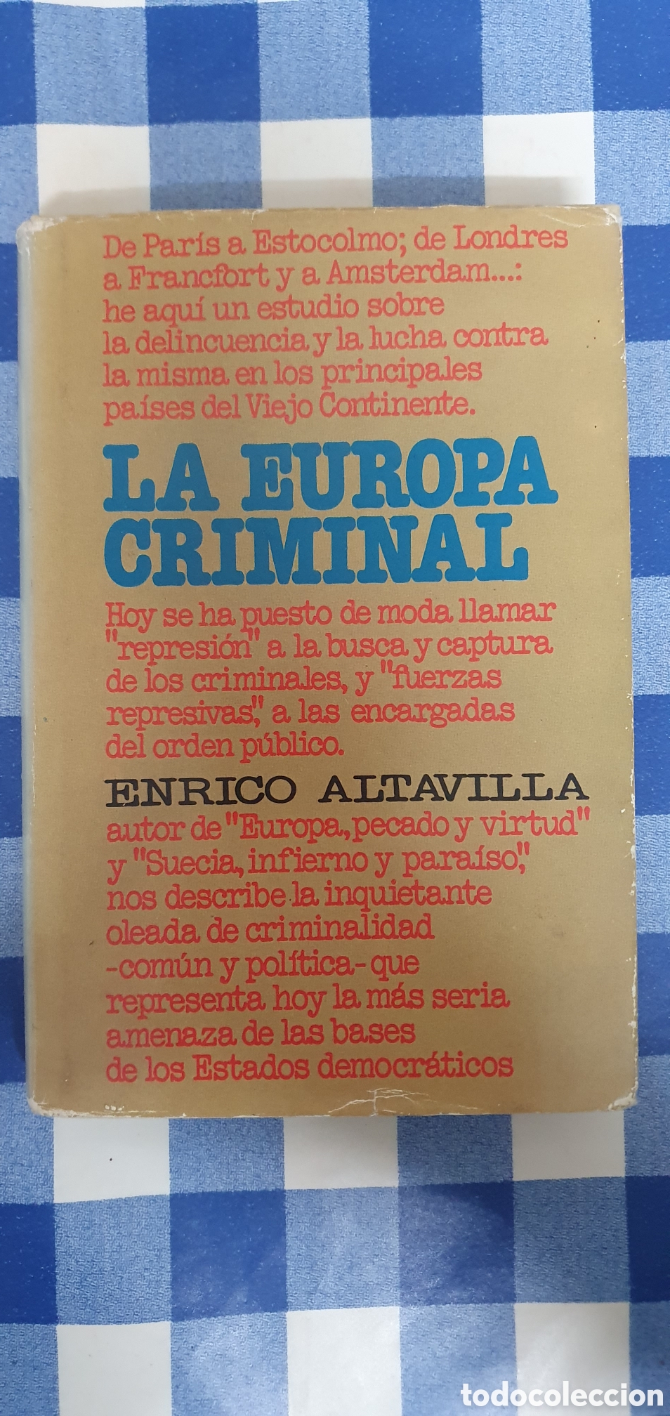 Libros: La Europa Criminal de Enrico Altavilla. - Foto 1
