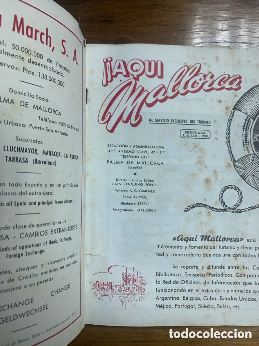 Libros: Aqui Mallorca - PALMA DE MALLORCA 1958 - Foto 2