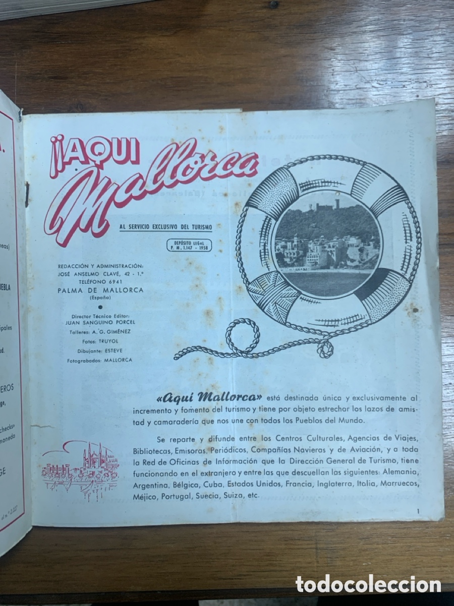 Libros: Aqui Mallorca - PALMA DE MALLORCA 1958 - Foto 3