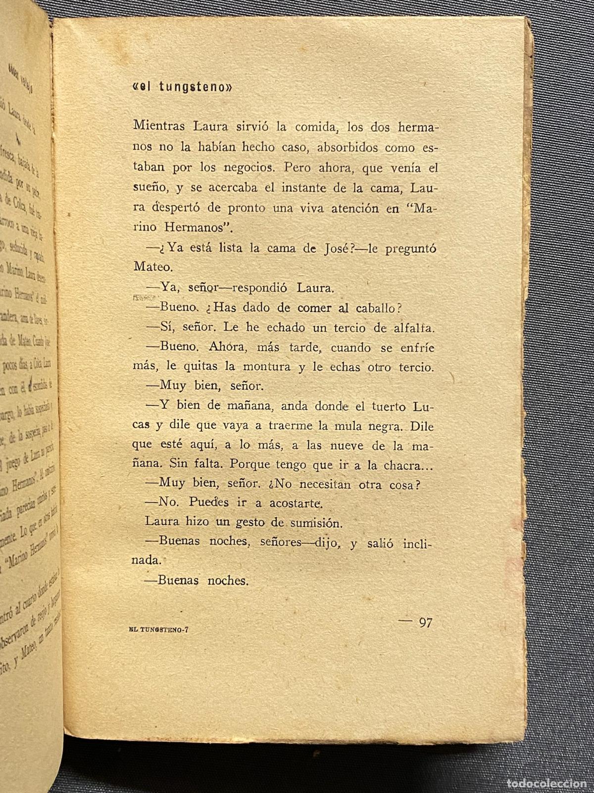 Libros: EL TUNGSTENO (novela). - VALLEJO, C&Eacute;SAR. - Foto 2