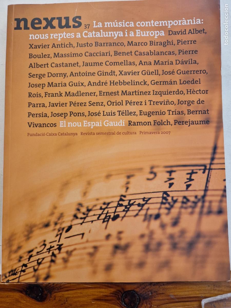 B&uuml;cher: NEXUS 37. LA MUSICA CONTEMPOR&Agrave;NIA.