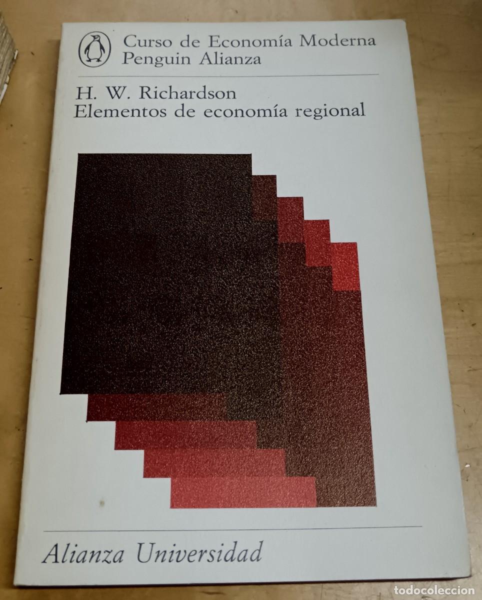 Libros: Elementos de econom&iacute;a regional - RICHARDSON, H.W. - Foto 1