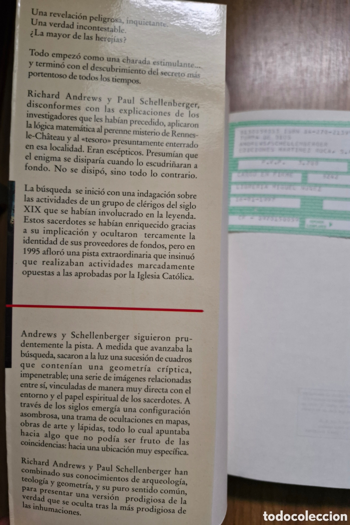 Libros: LA TUMBA DE DIOS - Richard Andrews/ Paul Schellenberger - Foto 2