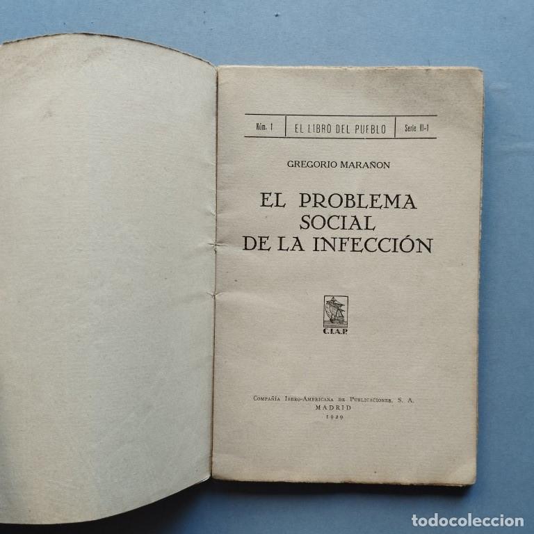 Libros: El Problema Social de la Infecci&oacute;n. - Mara&ntilde;&oacute;n, Gregorio. - Foto 2