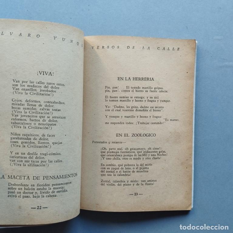 Libros: Versos de la Calle. - Yunque, Alvaro. - Foto 3