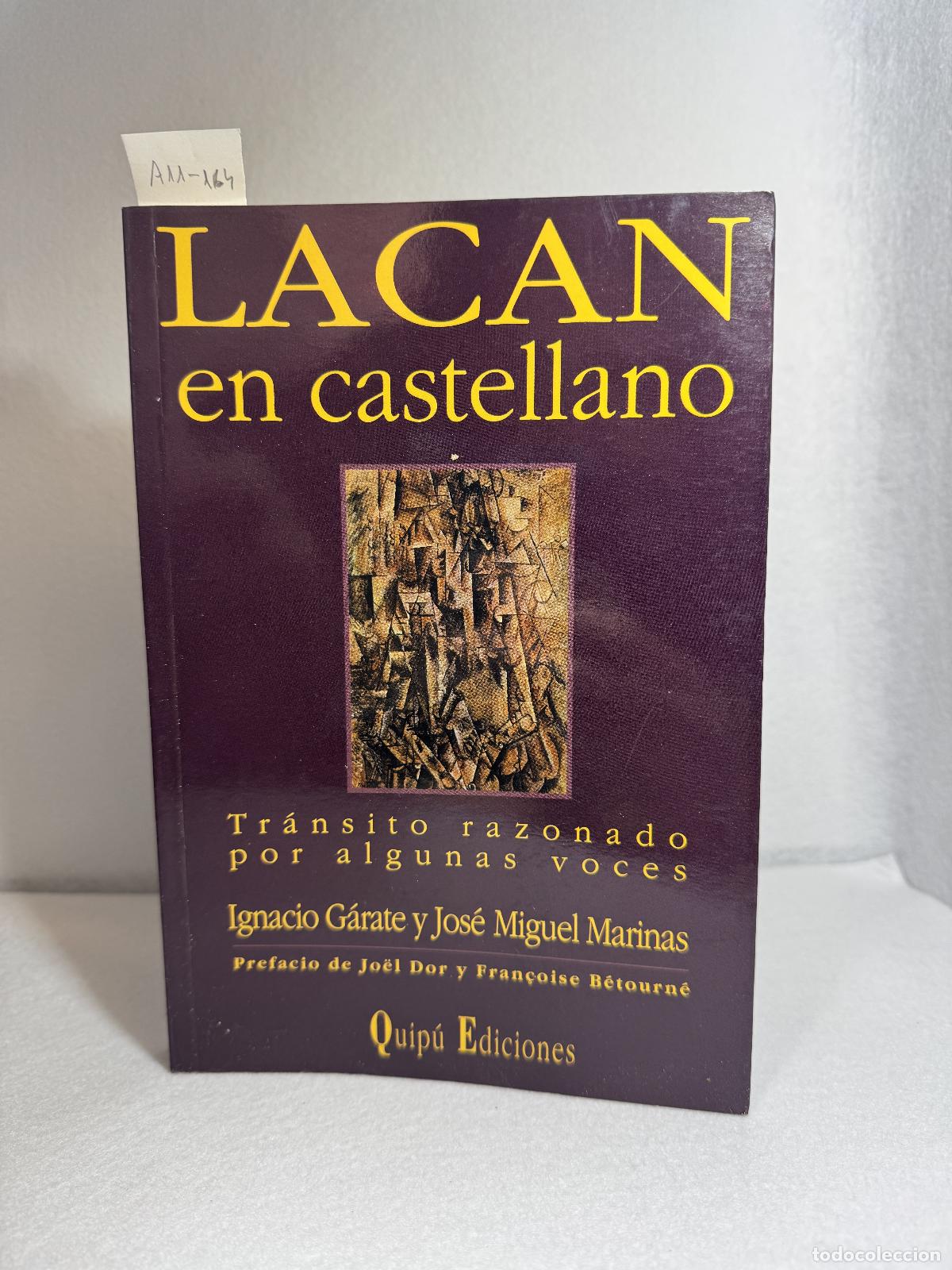 Libros: G&Aacute;RATE, Ignacio; MARINAS, Jos&eacute; Miguel: - Lacan en Castellano. - Foto 1