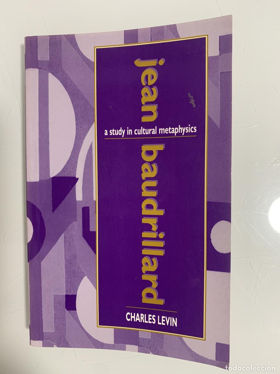 Libros: JEAN BAUDRILLARD: a study in cultural metaphysics - Charles Levin - Foto 1