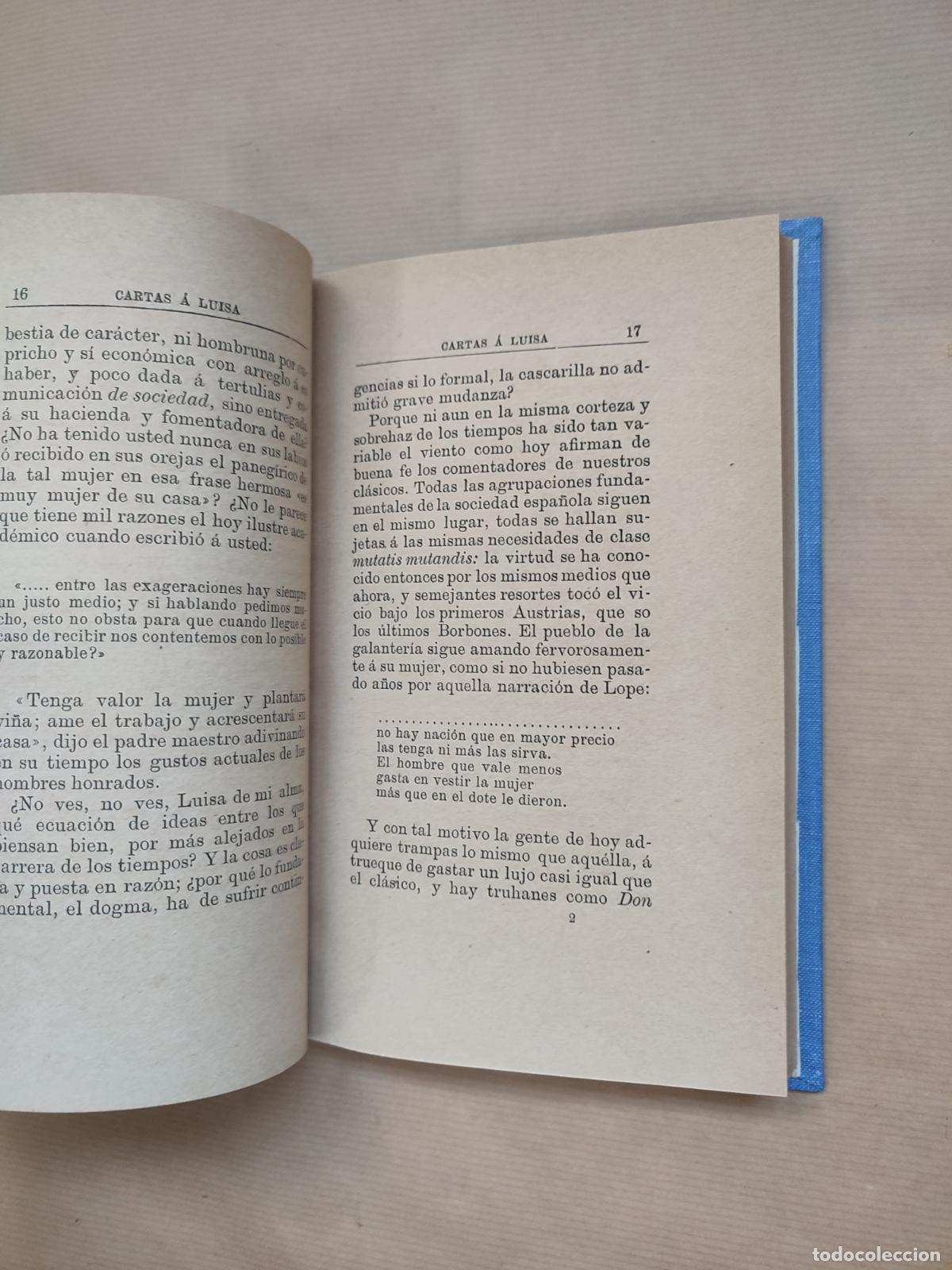 Libros: CARTAS A LUISA . - &rdquo;Baselga y Ramirez, Mariano .&rdquo; - Foto 5
