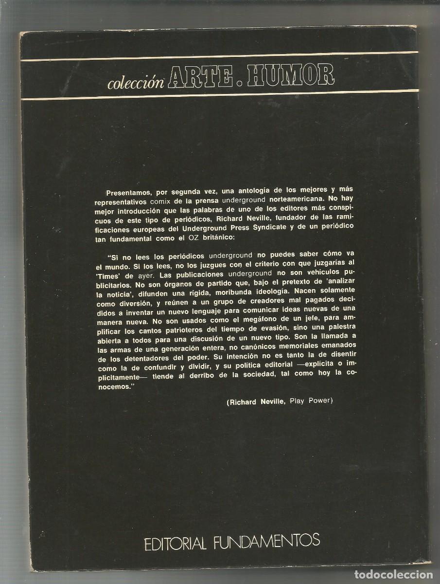 Libros: Comix underground USA n&ordm; 2. - FONTES, Ignacio (Selecci&oacute;n e introducci&oacute;n): - Foto 2
