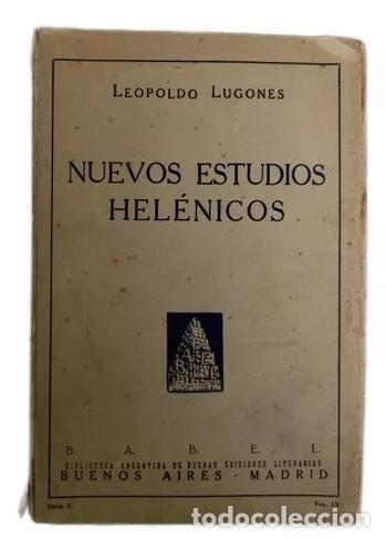 Libros: LUGONES, LEOPOLDO - NUEVOS ESTUDIOS HELENICOS - Foto 1