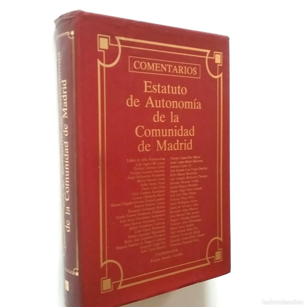 Libros: VV. AA. - Estatuto de Autonom&iacute;a de la Comunidad de Madrid. Comentarios - Foto 1