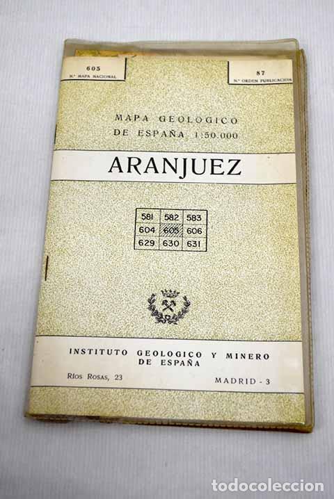 Libros: Mapa geologico de Espa&ntilde;a: Aranjuez - Foto 1