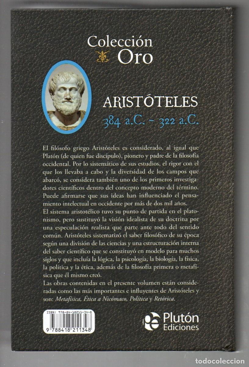 Libros: ARIST&Oacute;TELES, OBRAS INMORTALES. PLUT&Oacute;N EDICIONES. 2&ordf; EDICI&Oacute;N 2021 - Foto 2