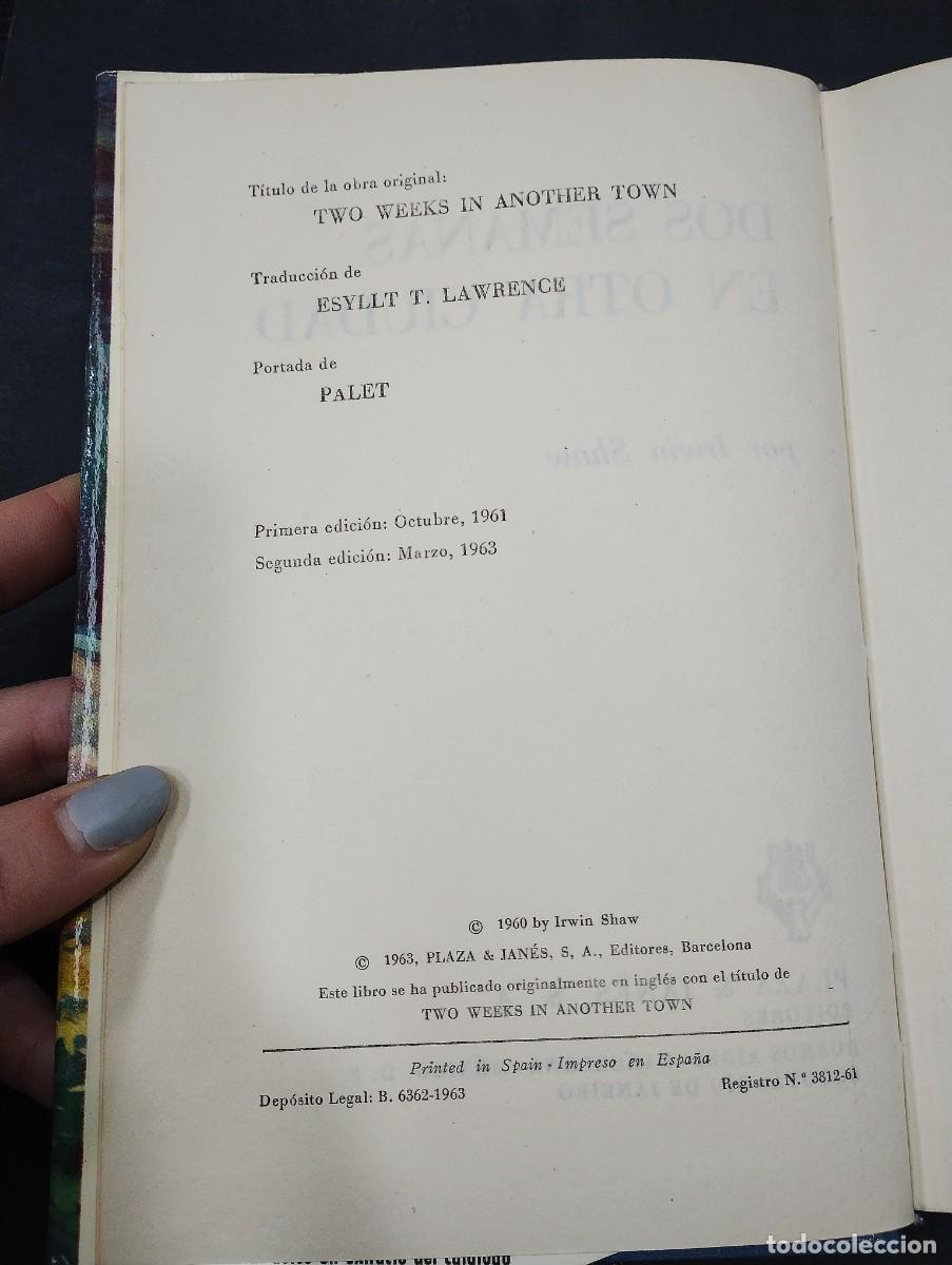 Libros: DOS SEMANAS EN OTRA CIUDAD / IRWIN SHAW - Foto 3