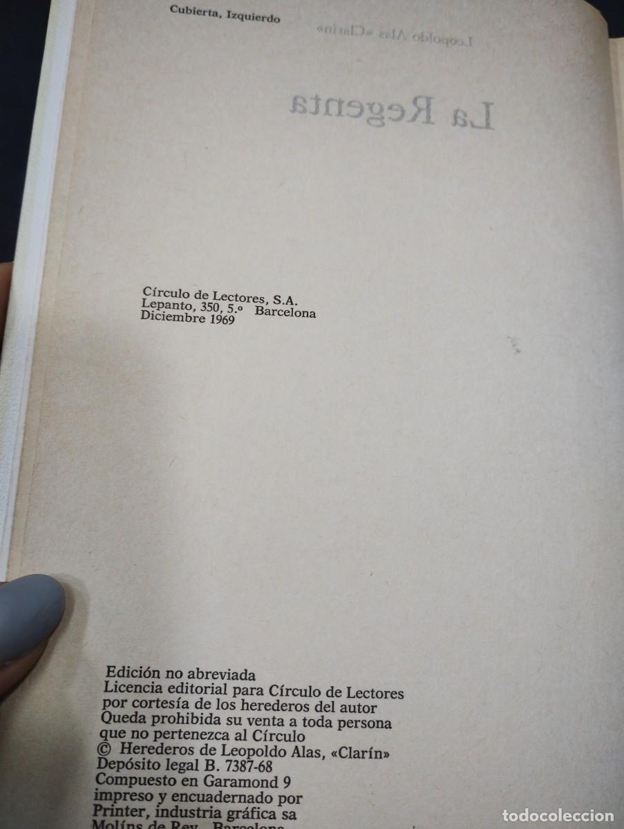 Libros: LA REGENTA - LEOPOLDO ALAS CLAR&Iacute;N - Foto 3