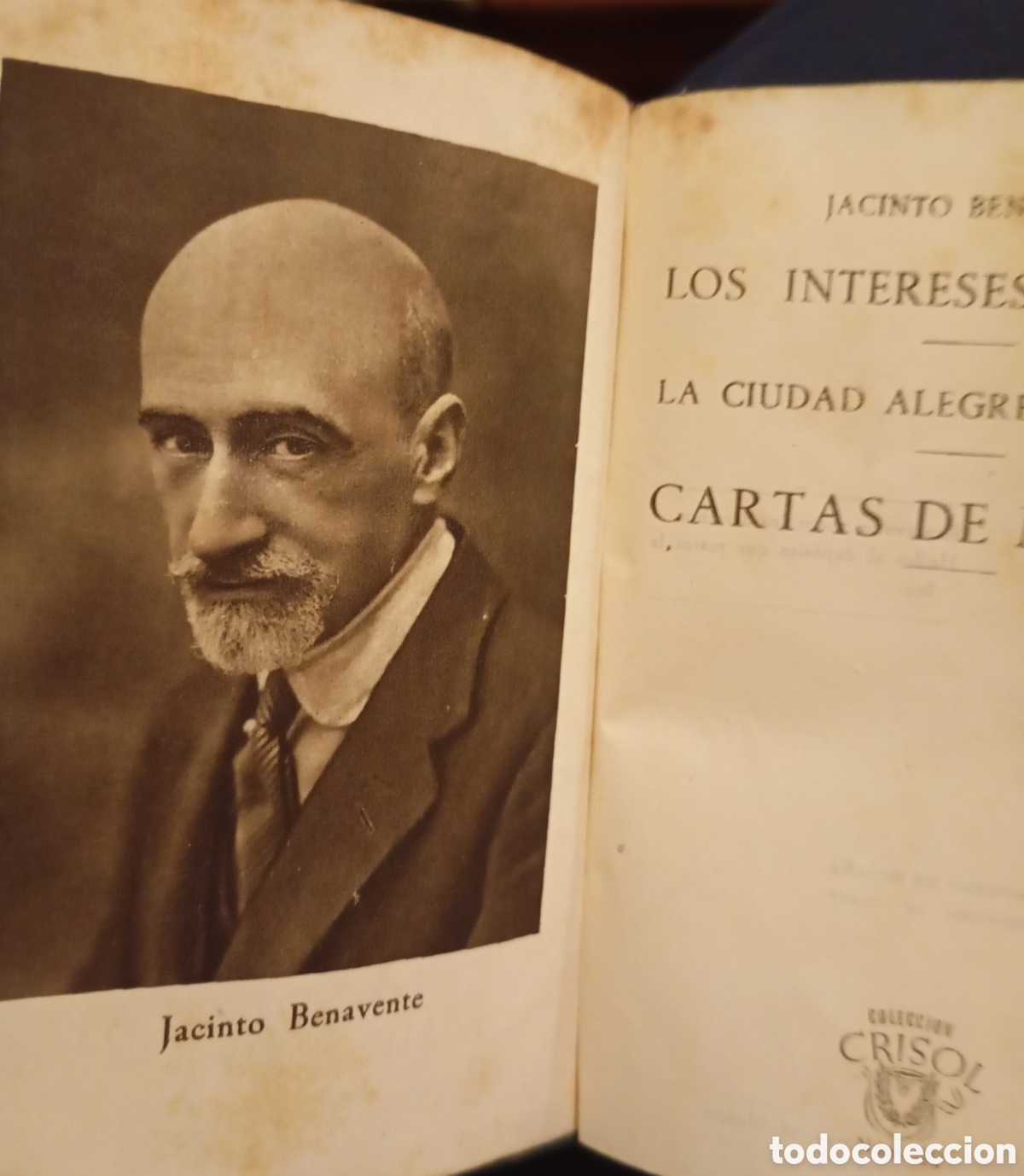 Libros: Libro &Aacute;guilar crisol Jacinto Benavente a&ntilde;o 1945 - Foto 1