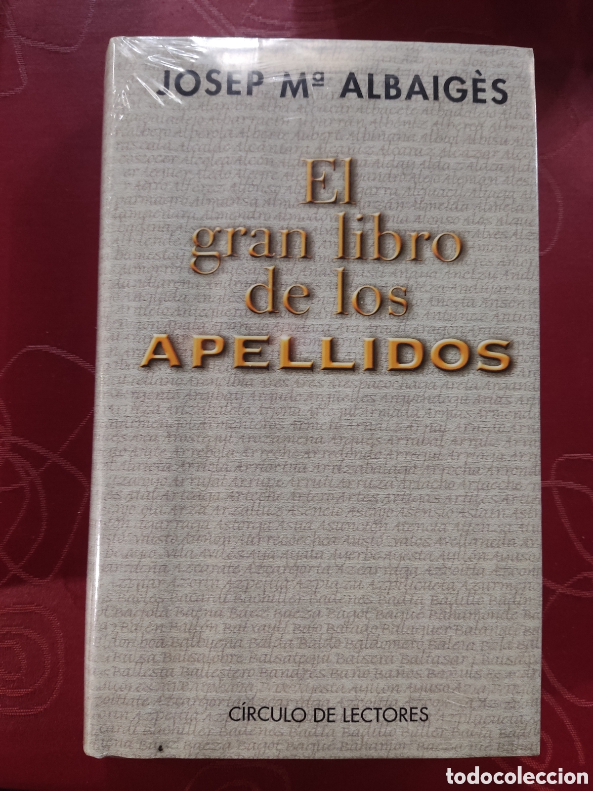 Libros: El Gran libro de los apellidos - Foto 1