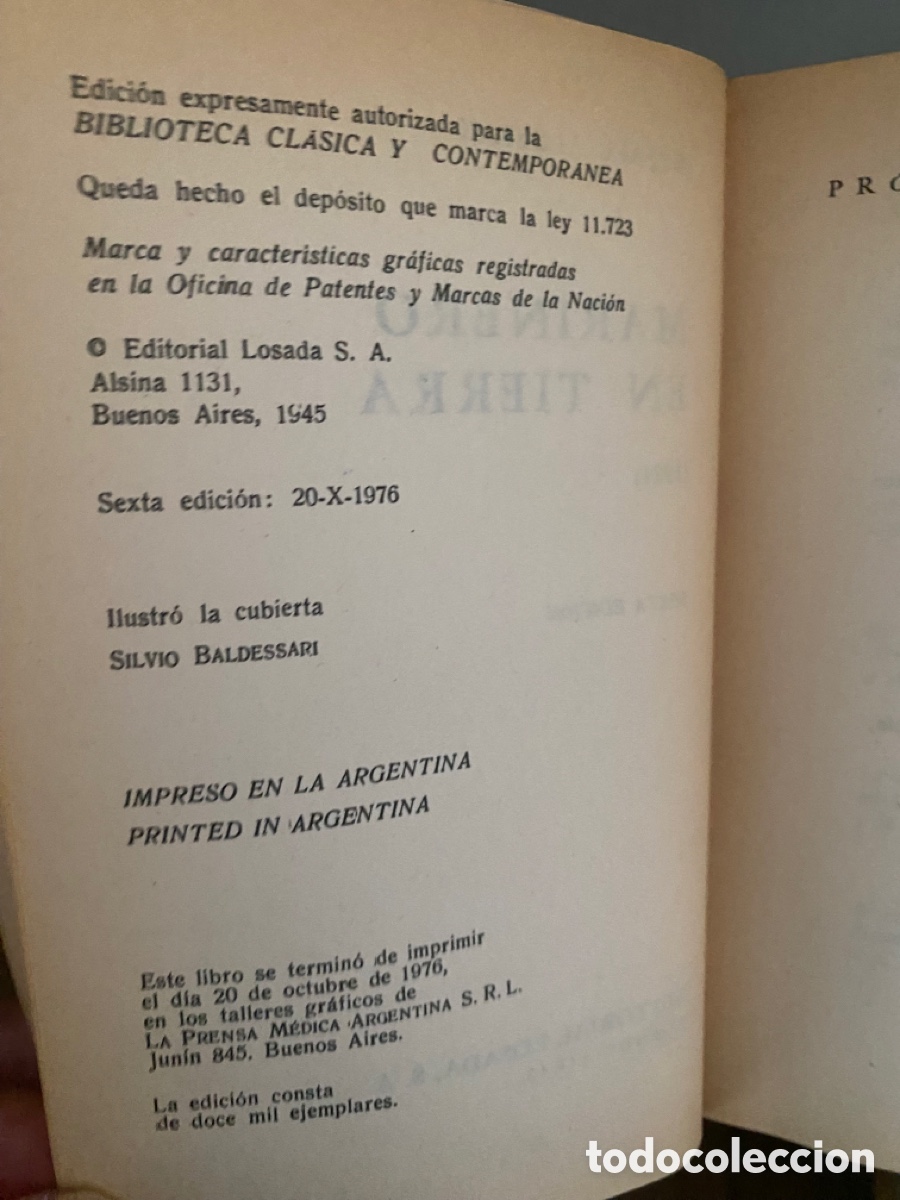 Libros: &rdquo;Marinero en tierra - Rafael Alberti - Losada - - Foto 2
