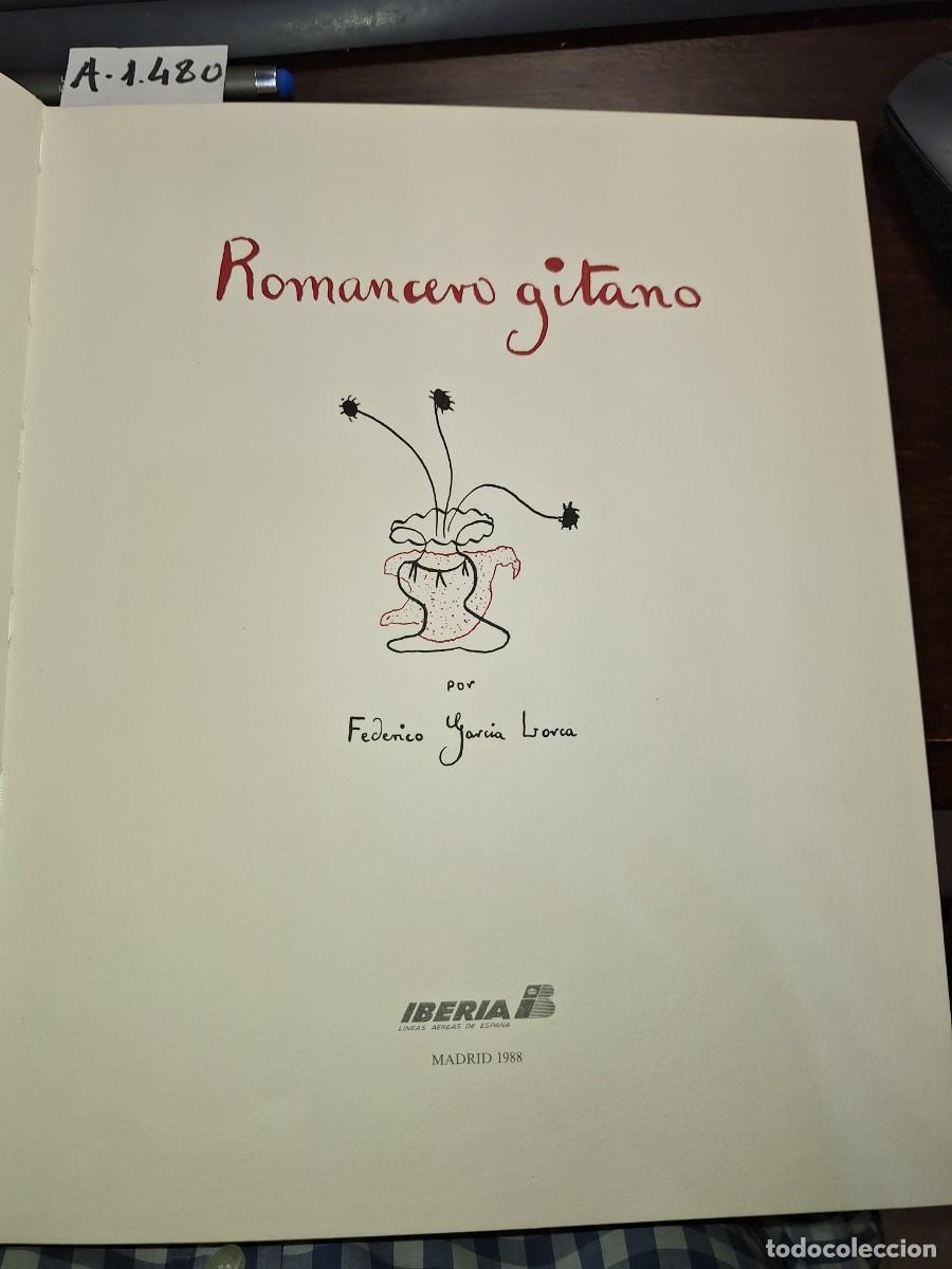 Libros: GARC&Iacute;A LORCA, Federico: - Romancero gitano. - Foto 2
